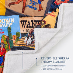 Bandits and Heroes Sherpa Throw and Pillows - 3 Piece Set