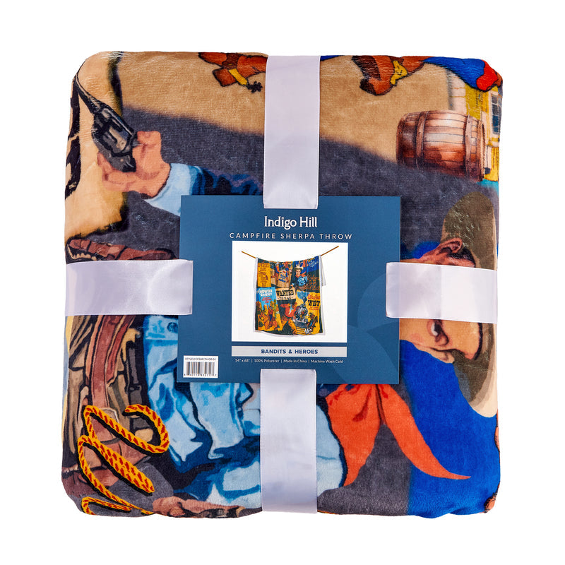 Bandits and Heroes Sherpa Throw and Pillows - 3 Piece Set