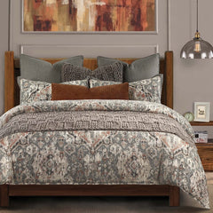 Carmen Washable Linen Blend Comforter/ Duvet Cover Set