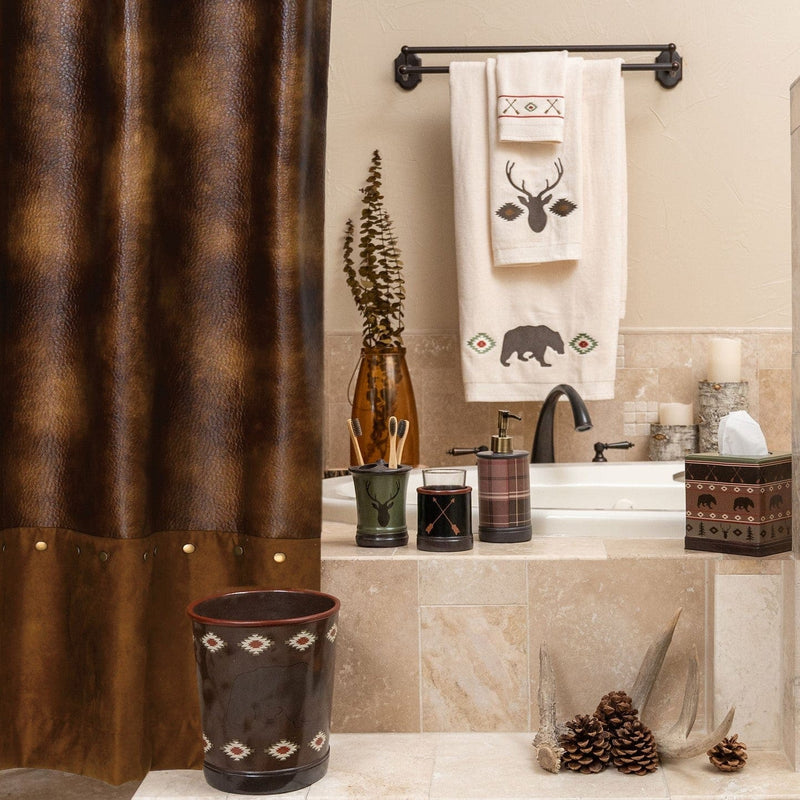 Aztec Bear Bath Accessory Set