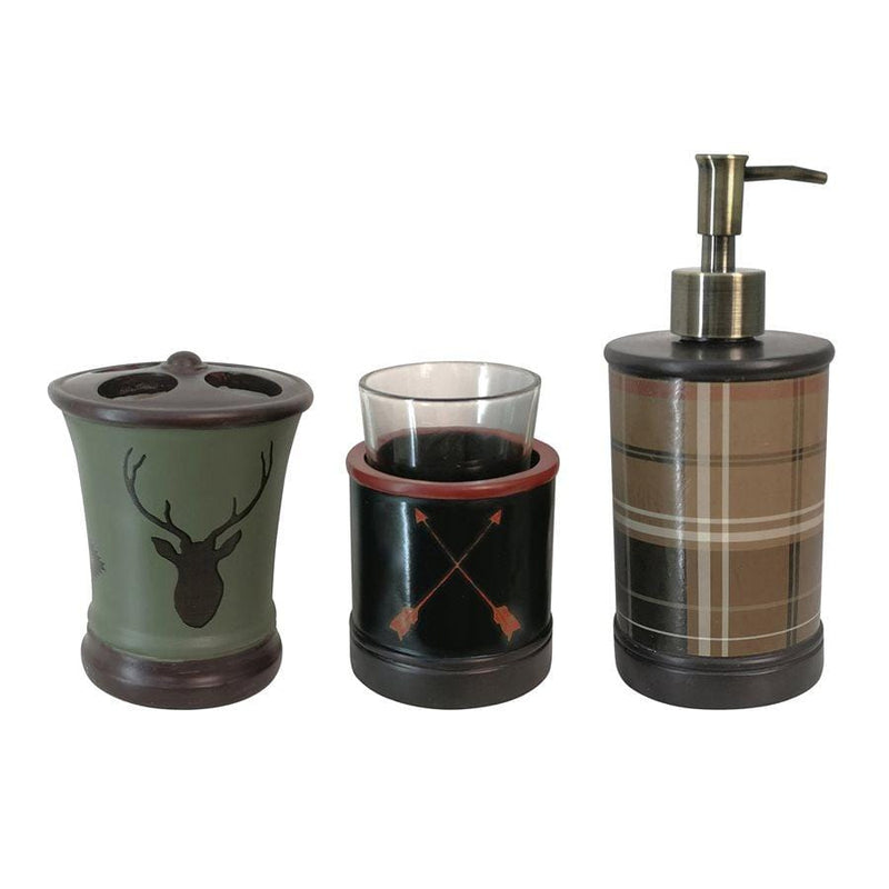 Aztec Bear Bath Accessory Set