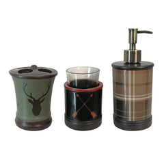 Aztec Bear Bath Accessory Set