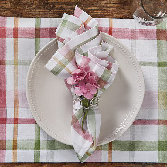 Bella Plaid Napkin Set of 4