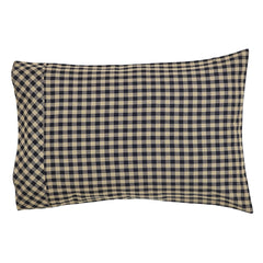 Black Check Pillow Case Set