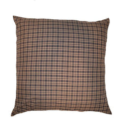 Black and Tan Plaid Euro Sham