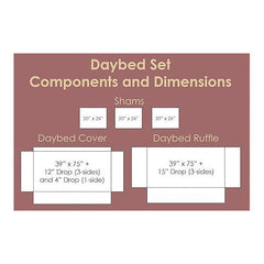 Blooming Prairie 5 Piece Daybed Quilt Set